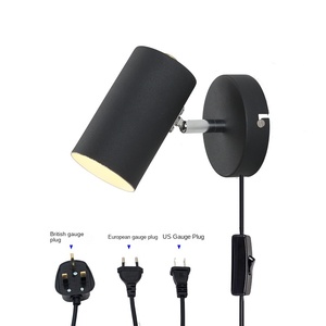 Modern Minimalist LED Aluminum Touch Control Indoor Reading <b>Wall</b> Lights E26 Bulb Base for <b>Desks</b> Bedside Bedrooms Living Rooms - Product Image 2