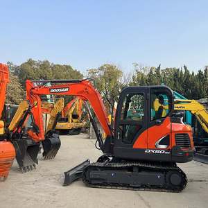 Mini-excavatrice sur chenilles DOOSAN DX60-9C, excavatrice hydraulique de 6 tonnes avec moteur - Product Image 2