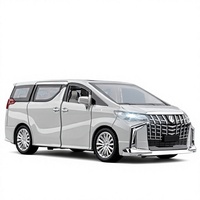 Voiture télécommandée Alphard en alliage à l'échelle 1/24, capable de drift, avec éclairage, propulsion arrière, jouet pour garçons K24393 sans fil