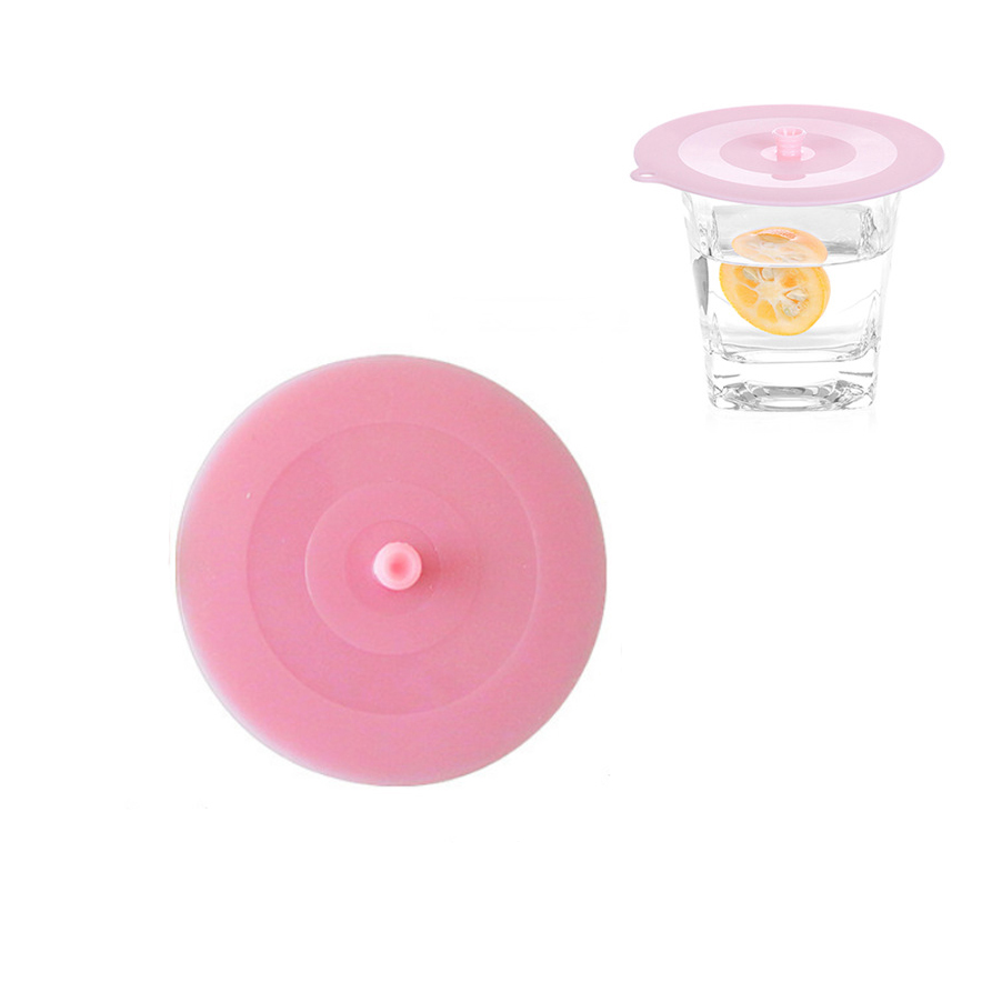 Изготовленным на заказ логосом пищевого класса BPA бесплатно 10,5 см силиконовые крышки чашки крышки для кружки, чашки, чайники, миски, горшок