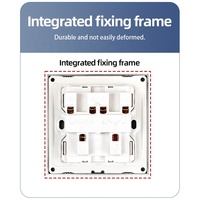 Interruptor de pared gris mate, venta directa, interruptor de timbre británico para Reino Unido y Sudáfrica, toma de corriente eléctrica de panel de 13A 15A, enchufes de pared