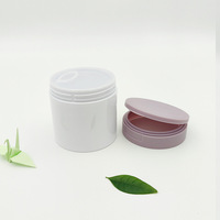 Pot en plastique PET transparent Yu-Xiao HC0003, type à couvercle rabattable, 83 dents, 300-350 ml, pour masque capillaire et usage cosmétique