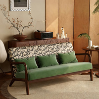 Fauteuil Rétro en Bois Massif Personnalisable pour Salon, Chambre, Réception d'Hôtel, Ensemble de Meubles pour la Maison