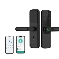 Cerradura Inteligente Inalámbrica para Puerta con Huella Digital, Wi-Fi, App Tuya y Ttlock, para Casa, Apartamento o Alquiler