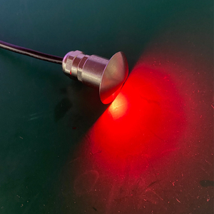 Waterproof I67 12V 24V 1Watt LED Exterior Courtesy Light Recessed Red Blue Green - Product Image 1