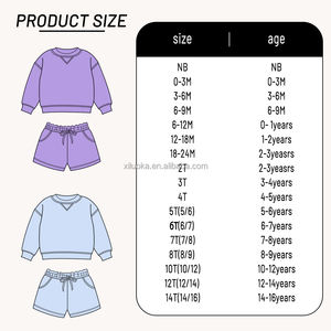 Nouveautés Boutique : Ensemble Sweat-shirt et Short Couleur Unie, Manches Longues Personnalisées en Coton French Terry pour Garçons – Tenues d'Automne - Product Image 4