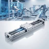 Module de guidage linéaire en acier inoxydable/aluminium usiné CNC de précision sur mesure, composant de rail de mouvement 0,005 mm