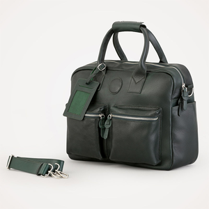 Sacs à dos et porte-documents en cuir véritable à 100 %, avec fermeture éclair et grande capacité, pour le travail, portés à l'épaule, en provenance du Bangladesh - Product Image 5