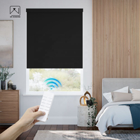 Stores Zébrés Automatiques Intelligents Jour/Nuit Motorisés Occultants pour Fenêtre, Rideaux Voilages Double Couche Compatibles Vocal