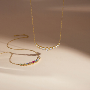Collana J&D Jewelry con Ciondolo a Forma di Pesce e Stella Marina Placcata in Oro 18K, Strass Bianchi, Catena a Graffetta in Acciaio Inossidabile Impermeabile - Product Image 4