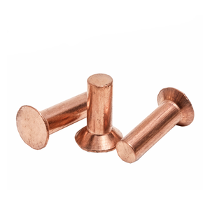 Rivet à tête fraisée plate en laiton cuivre DIN661 de haute qualité - Product Image 1