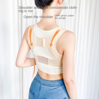 Correcteur de posture pour élargir les épaules et redresser le dos – Non-correctionnel, taille adulte femme, presque invisible, en nylon/spandex