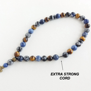 Chapelet de prière orthodoxe chrétien unisexe fait main avec un pendentif en forme de croix, 33 perles, pour la première communion - Product Image 6