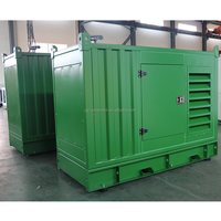Genset Diesel Tahan Cuaca Tipe Open Frame Terkontainerisasi 3 Fasa 100kw 120kw 160kw 200kw 250kw untuk Pertambangan, Pusat Data, dan Basis
