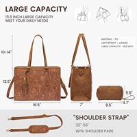 LOVEVOOK Sacs à bandoulière vintage de luxe grande capacité 15,6 pouces pour femmes, sacs fourre-tout pour ordinateur portable, idéaux pour le bureau et les infirmières