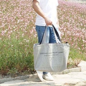 Wholesale Cotton Shopping Canvas Fashion Eco Friendly Custom Logo Cotton Canvas Tote <b>Bag</b> for Shopping with Shoulder Strap - Product Image 3