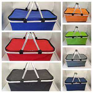 Panier de pique-nique pliable, sac isotherme pour bière, sac isotherme personnalisé pour pique-nique en plein air, boîte de camping, randonnée, sac isotherme - Product Image 3