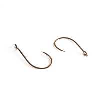Hameçon simple en acier à haute teneur en carbone NEWMAJOR pour truite, barbelé, nickel noir 1 # -14 #   50 pièces/sac Leurre-cuillère de remplacement pour eau salée et eau douce