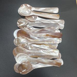 Gusci di gelato con guscio naturale cucchiai di caviale di madreperla conchiglie agitando cucchiai cucchiaino artigianato utensili da cucina - Product Image 3
