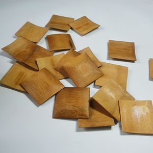 Bamboo Square Dishes 1500pcs <b>Small</b> Serving <b>Trays</b> For Food Sushi Pastry Dish Set Natural Wood Plate With JZP-06 - Product Image 4