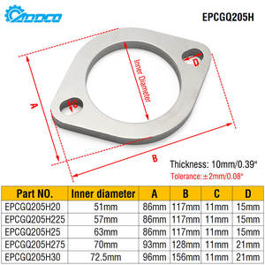 ADDCO - EPMAN Universal-Auspuff flansch <span class=keywords><strong>2</strong></span> "<span class=keywords><strong>2</strong></span>,25" <span class=keywords><strong>2</strong></span>,5 "<span class=keywords><strong>2</strong></span>,75" <span class=keywords><strong>3</strong></span> "Catback-Auspuff <span class=keywords><strong>2</strong></span> Blots Downpipe-Schall dämpfer Cat Weldable EPCGQ205H - Product Image 2