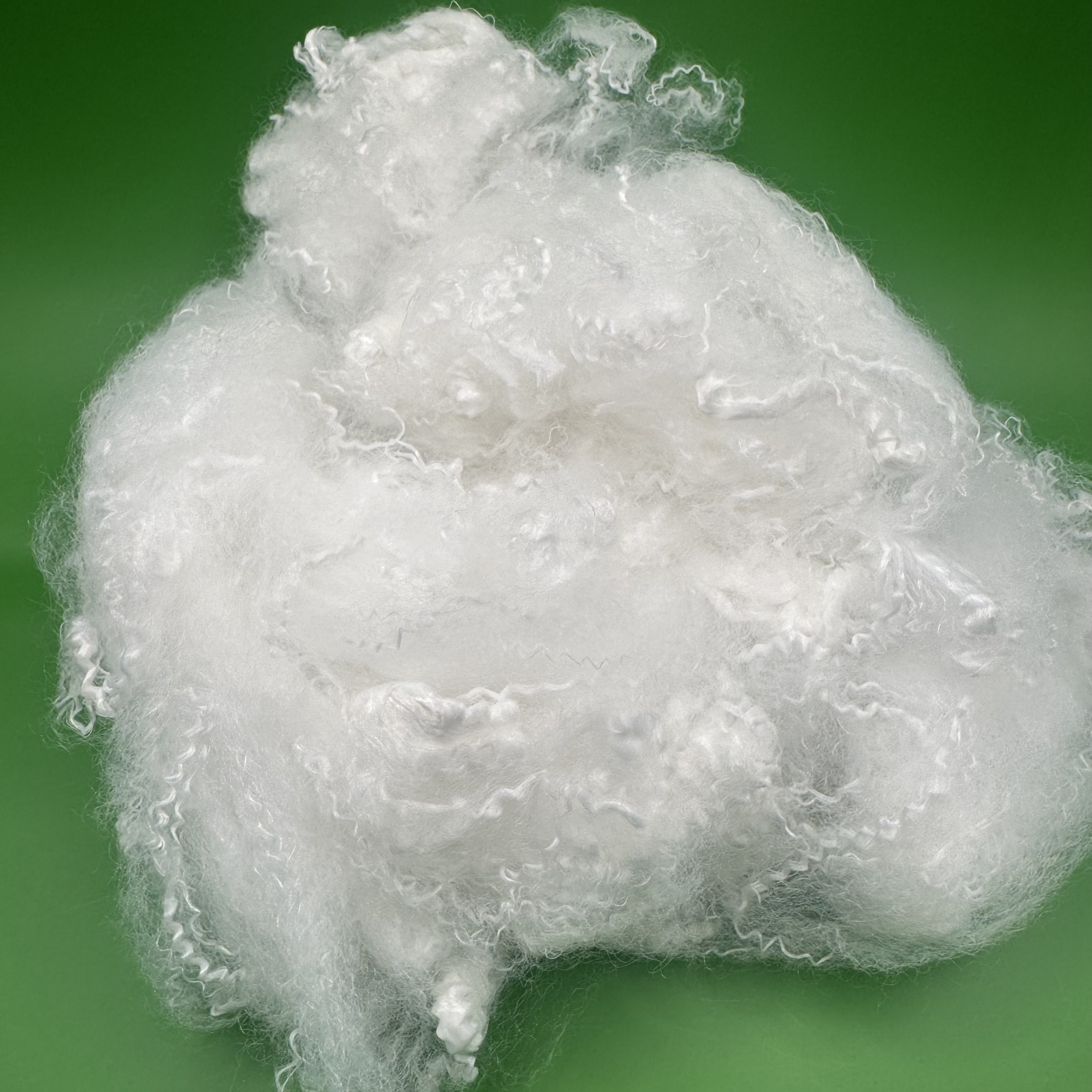 6D 64mm Virgin White Solid PSF for Thermal Insulation Cotton Shoe Material Knitting Weaving Eco-friendly Textile Manufacturing
