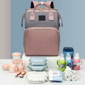 Sac à dos de maternité et à bandoulière grande capacité avec <span class=keywords><strong>lit</strong></span> et <span class=keywords><strong>moustiquaire</strong></span> <span class=keywords><strong>pour</strong></span> l'allaitement et le rangement des couches - Product Image 1