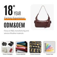 Sacs à main pour femmes sur mesure en cuir véritable, sacs à bandoulière, sacs sous le bras, faible MOQ, service OEM ODM