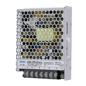 Fuente de alimentación conmutada Meanwell de salida única de 100W 24V 4.5A con controlador led y adaptadores CCTV de 100W ac-dc de W