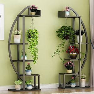 Multi Tiered Indoor Plant Stand White 3 Floor Floor Standing Combinable Flower Pot Rack For Living Room Bedroom Home Use - Product Image 4