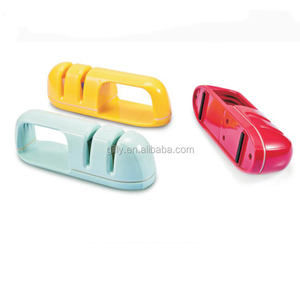 Afilador de cuchillos de 2 etapas de cocina popular 2025, afiladores de cuchillos de borde malvado profesional con ranura para afilar piedra - Product Image 4