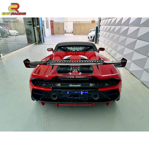 Spoiler arrière en carbone sec pour <span class=keywords><strong>Lambo</strong></span> <span class=keywords><strong>Huracan</strong></span> <span class=keywords><strong>EVO</strong></span> Upgrade to STO Style Body Kit Rear Wing - Product Image 4