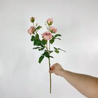 Roses artificielles multi-tiges en soie, style vintage, pour décoration de mariage à domicile, aménagement de zone de réception, accessoires floraux pour séances photo