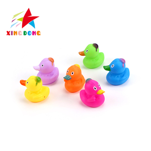 2024 Venta caliente logotipo personalizado amarillo lindo pato carrera de natación flotante ponderado PVC pato juguete promocional negocios regalos Juguetes - Product Image 2