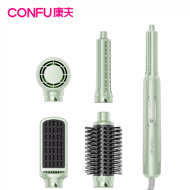 CONFU 1400W High-Speed Hair Care Styler Auto Dryer with Curler & Straightener Hot Air Brush for Effective Home Haircare