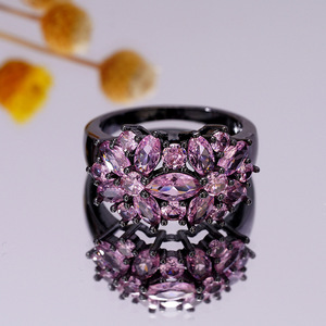 Anello Floreale Geometrico da Donna, Gioiello da Dito alla Moda, Dolce e Trendy - Product Image 2