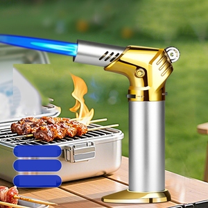 Windproof Butane <strong>Torch</strong> Lighter Portable High-Temperature <strong>Blow</strong> <strong>Torch</strong> for BBQ, <strong>Kitchen</strong> &amp; Baking - Product Image 4