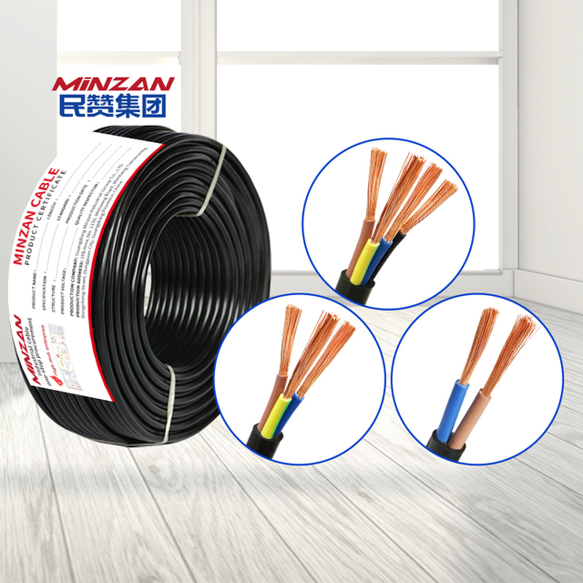 RVV H05vv-F Royal Cord Cable 2X1.0mm 2X1.5mm 3x25mm Insulated Pvc Flexible Electric Wires Cable