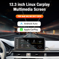 Radio para Auto LINUX de 12.3 Pulgadas para AudI A4L/A5 2017-2019, Pantalla Estéreo, Navegación GPS, Reproductor Inalámbrico CarPlay