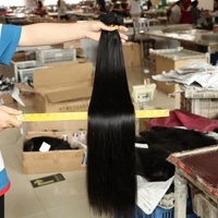 100% paquets de cheveux humains vierges paquets de cheveux brésiliens non transformés de couleur noire naturelle