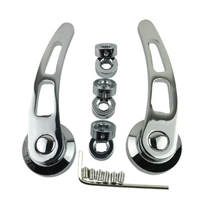 Poignée de porte de voiture en alliage d'aluminium chromé, accessoires de modification rétro classiques pour Chevrolet Ford - Product Image 4