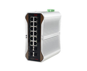 Switch PoE industriel géré avec 8 ports PoE 10/100/1000M + 4 ports Uplink RJ45 1000M et 4 ports SFP+ Fibre 1/10G - Product Image 1