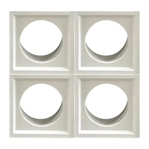 Bloc de mur en béton creux, décoration de clôture intérieure et extérieure, bloc de béton minimaliste, écran en béton à lattes - Product Image 3