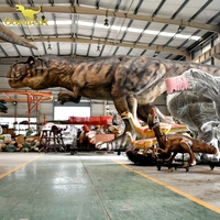 Dinosaure animatronique grandeur nature pour parc d'attractions, T-rex robotique réaliste, fausse reproduction de dinosaure pour exposition