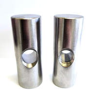 Écrou cylindrique en acier inoxydable 304/316 A2-70 A4-80, goujon croisé, écrou à insérer long pour meubles en bois, avec verrouillage intégré
