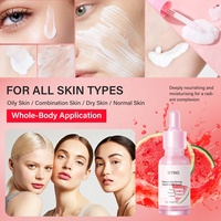Sérum visage éclatant à la pastèque avec acide hyaluronique sérum de soin hydratant repulpant pour la peau sérum niacinamide éclaircissant