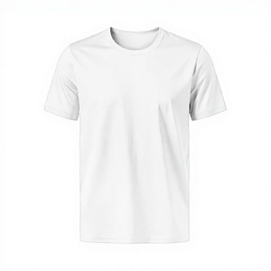 Low Price Plain <b>White</b> Short <b>Sleeve</b> Crewneck T <b>Shirt</b> Regular Fit Solid Casual T <b>Shirt</b> for <b>Men</b> Cotton - Product Image 1
