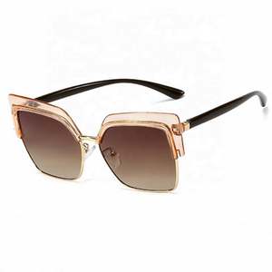 Nouvelles Lunettes de Soleil Vintage pour Femme, Demi-Montures, Style Cat Eye, Lunettes de Soleil Carrées Grandes UV400 pour Femmes 2021 - Product Image 3