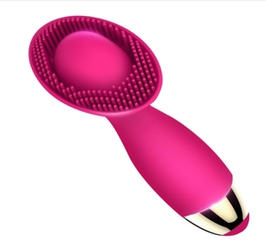 Vibratore per Clitoride Ricaricabile USB Impermeabile 100% Silicone, Strumento per Masturbazione con Vibrazione a 360 Gradi, Ritarda l'Eiaculazione - Product Image 1