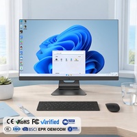 Computadora de Escritorio Todo en Uno de 27 Pulgadas con Pantalla LCD de Bajo Consumo, Core I5, 8GB DDR3, 256GB SSD, Bajo Consumo, OEM, Negra, para Oficina